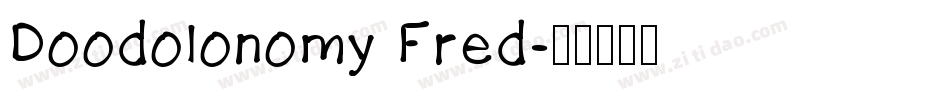 Doodolonomy Fred字体转换